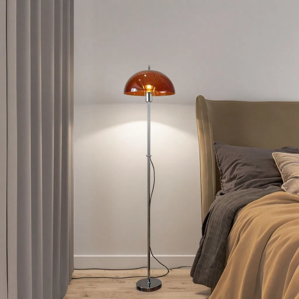 Modern MID-Century Bauhaus Acrylic Floor Lamp, Retro Mushroom Light for Living Room