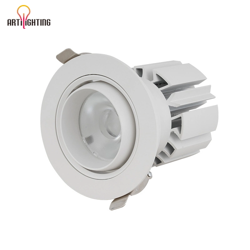 Dimmable Tunable Gimbal LED Downlight Angle Adjustable 4inch 40W 3-Inch 35W Retrofit Downlight COB CREE Epistar LED with Isolated Driver CE RoHS