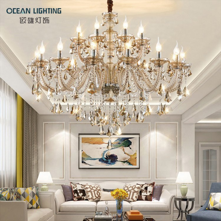 Ocean Interior Decor Modern Luxury Crystal Chandelier Lighting