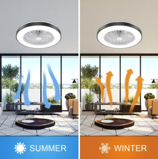 Contemporary LED Flush Mount Ceiling Light with Remote Control