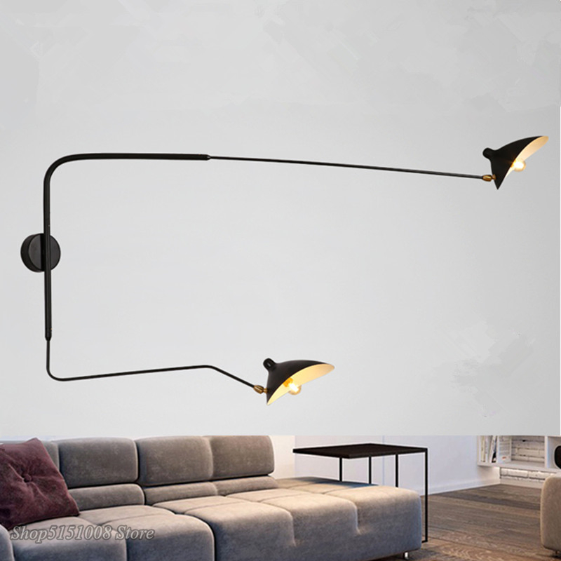 Nordic Dawn Spider Serge Mouille Wall Lights Rotary Long Pole Swing Arm Wall Lamps (WH-VR-03)
