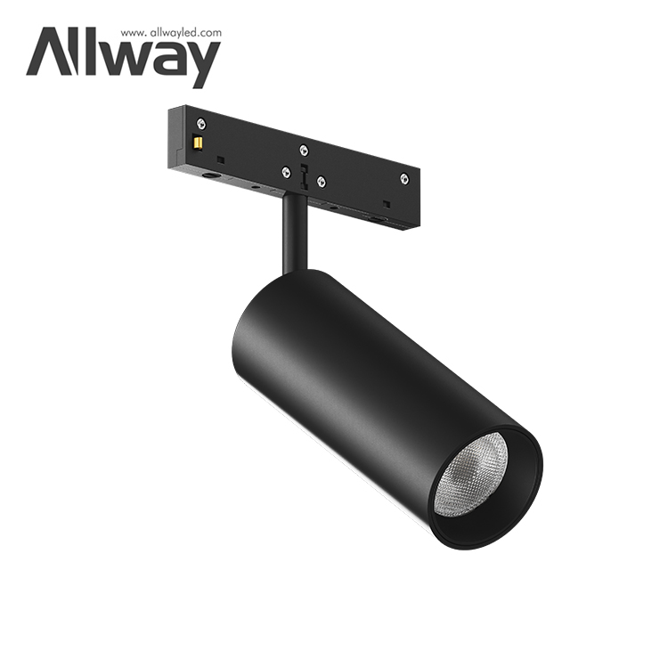 Versatile Indoor Magnetic Track Lighting System with Aluminum Housing