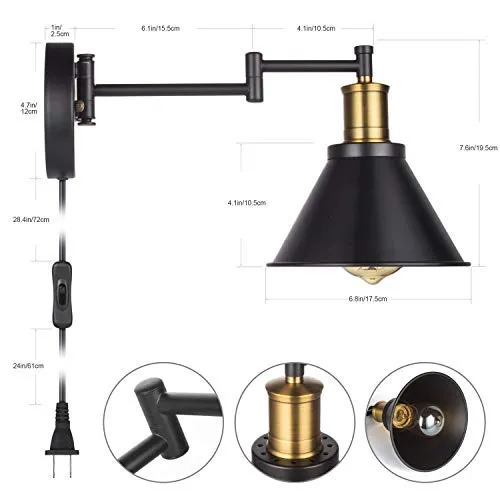 JLW-G010 Wall Lamp Size