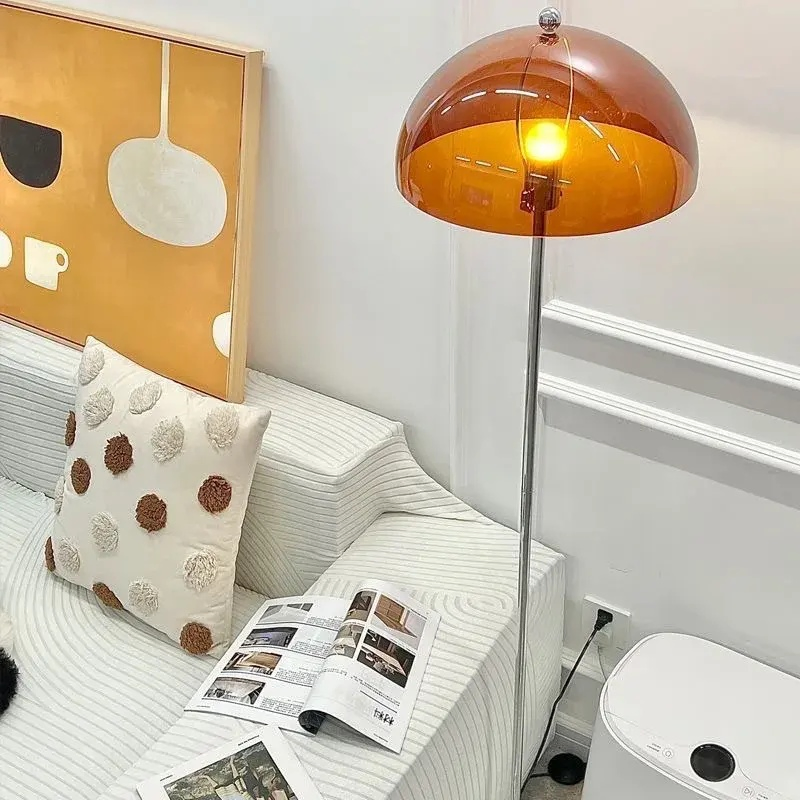 Modern MID-Century Bauhaus Acrylic Floor Lamp, Retro Mushroom Light for Living Room