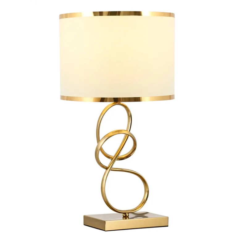 Elegant Art Deco Round Bedside Table Lamp for Modern Interiors
