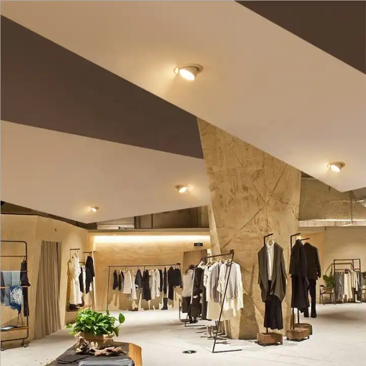 Adjustable Ceiling Recessed Spotlights Smart Gimbal LED Down Lights for Shopping Mall