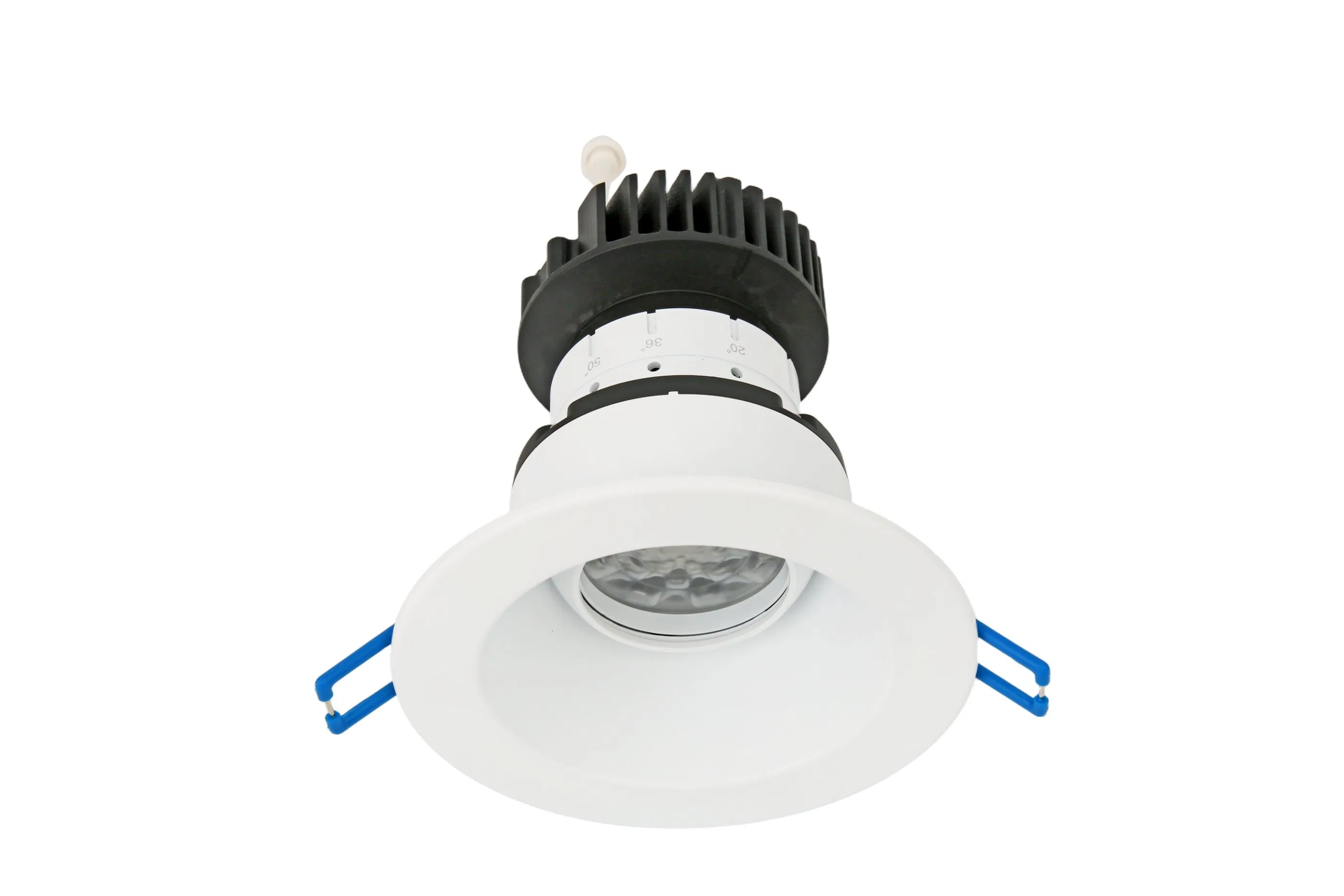 2025 LED COB Directional 4inch Round Gimbal Down Lights Recessed Ceiling Can Lights Factory Price Low Glare Dimmable Smart Rgbcw IP54 Ledil Lens Interchangeable