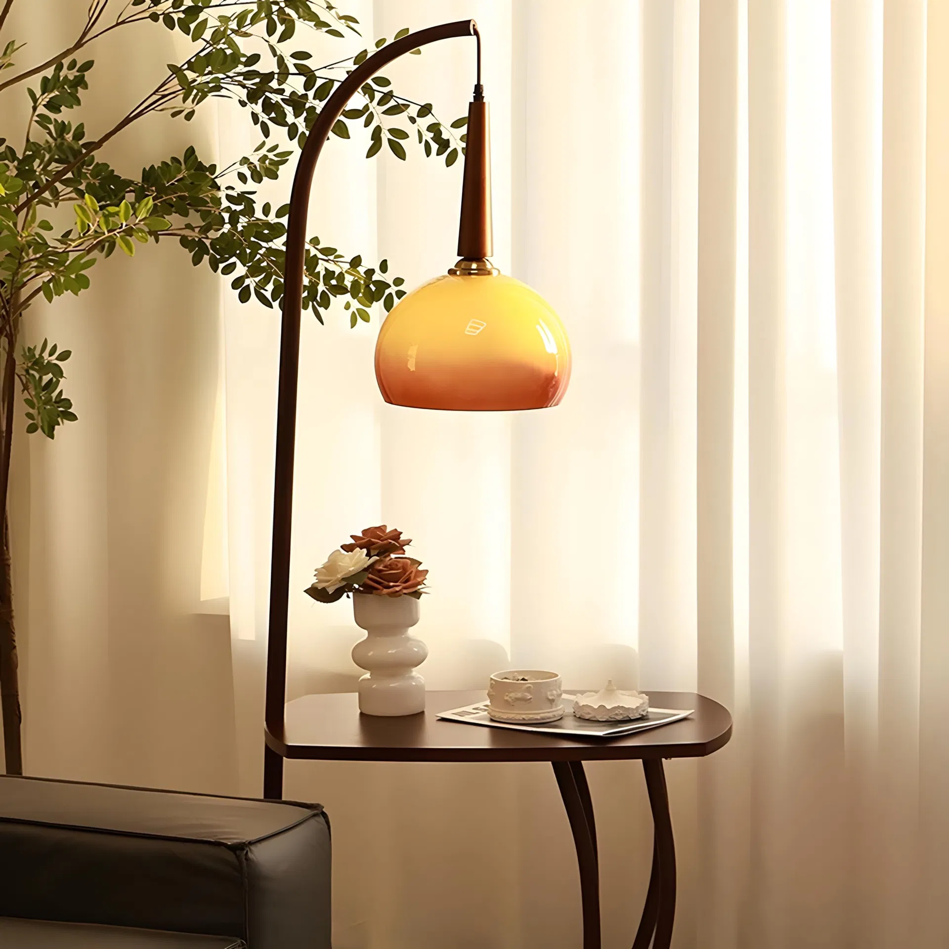 Modern Standing Floor Lamp Storage