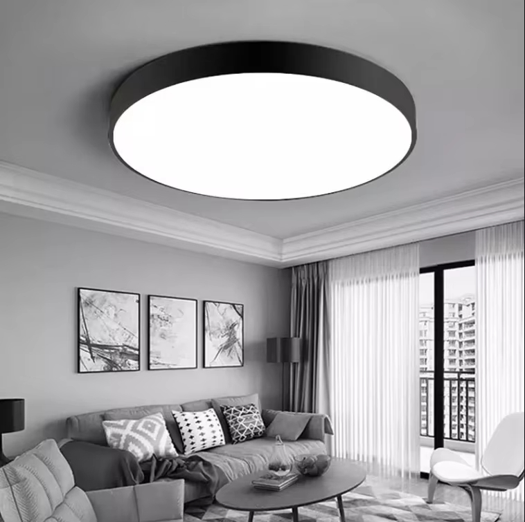 Indoor Lighting Ultra Thin Changeable Dia Switch Round Slim LED Ceiling Light Flush Mount LED Ceiling Lamp for Living Room
