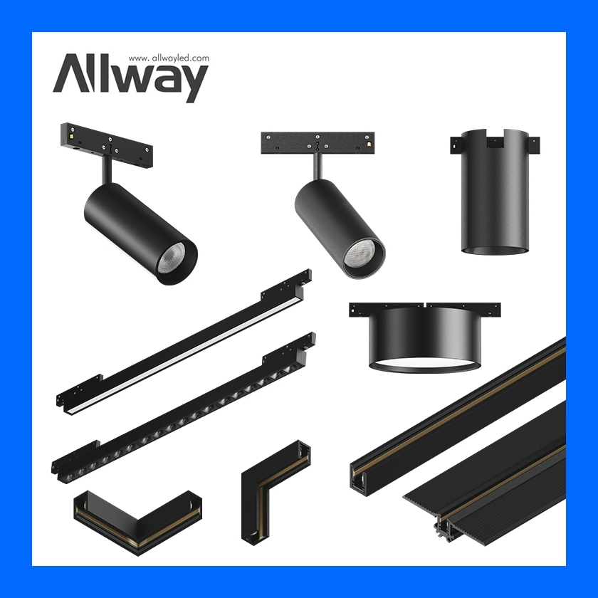 Sleek 5mm Wide Aluminum Magnetic Track Lighting for Museums