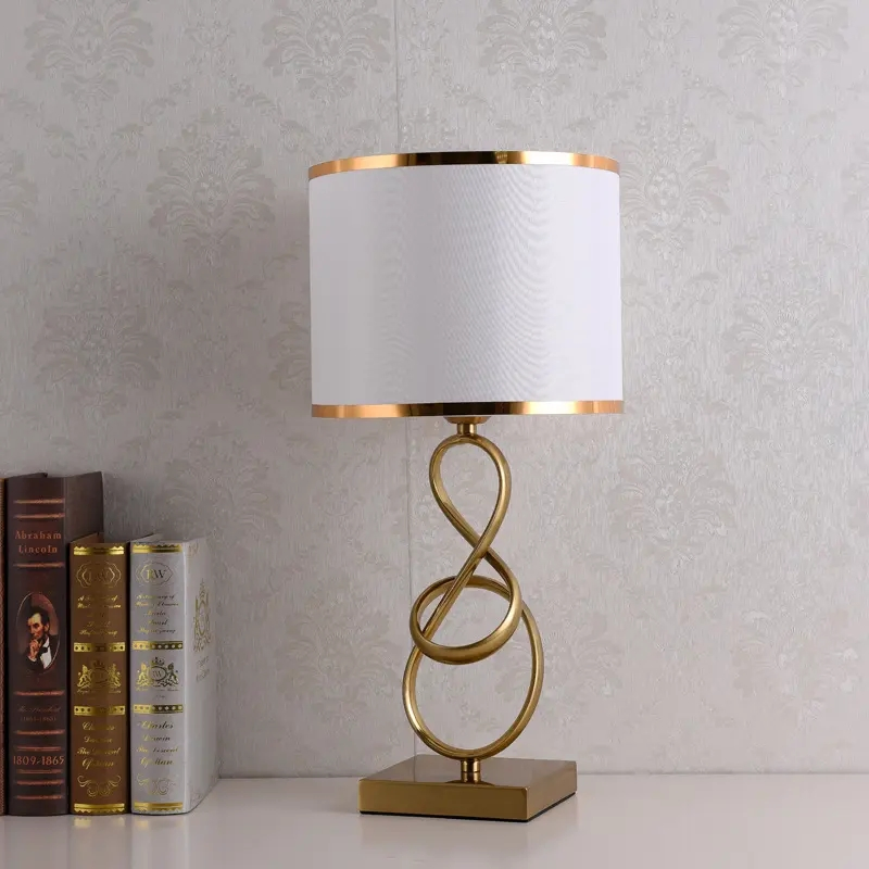 Elegant Art Deco Round Bedside Table Lamp for Modern Interiors