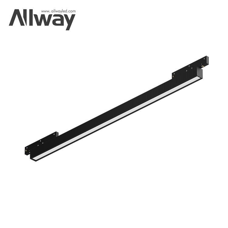 Versatile Indoor Magnetic Track Lighting System with Aluminum Housing