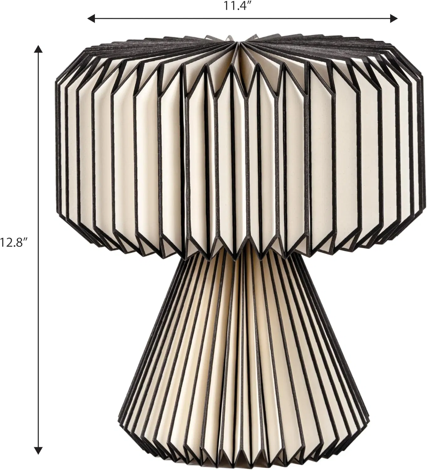 High Quality Modern Art Deco Paper Pleated Shade Accent LED Living Family Dining Bedroom Hallway Office Table Lamp