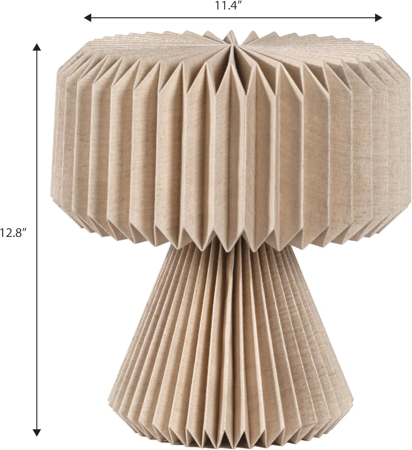 Modern Art Deco Paper Pleated Shade Accent LED Living Family Dining Bedroom Hallway Office Table Lamp