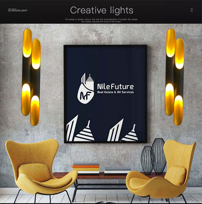 Replica Coltrane Pipe Black Gold Rustic Vintage Industrial Wall Light (WH-VR-59)