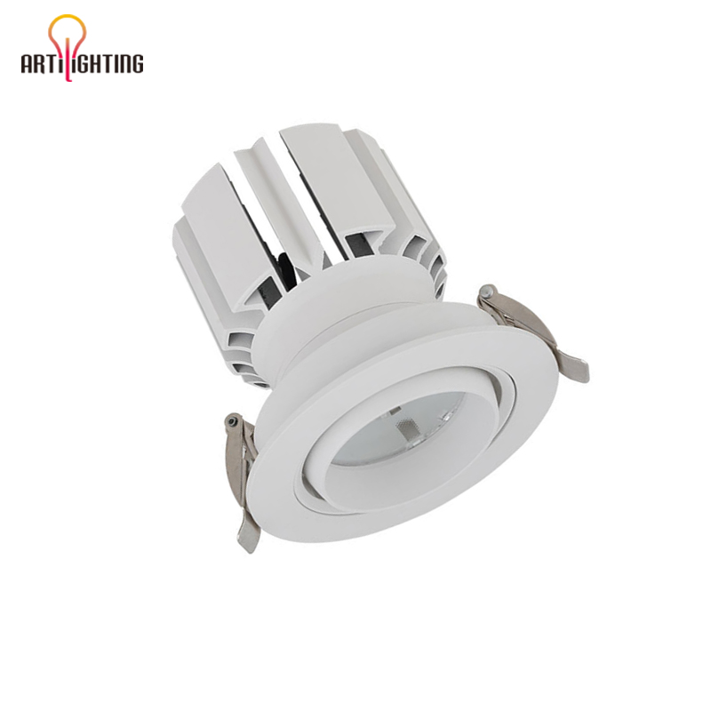 Dimmable Tunable Gimbal LED Downlight Angle Adjustable 4inch 40W 3-Inch 35W Retrofit Downlight COB CREE Epistar LED with Isolated Driver CE RoHS