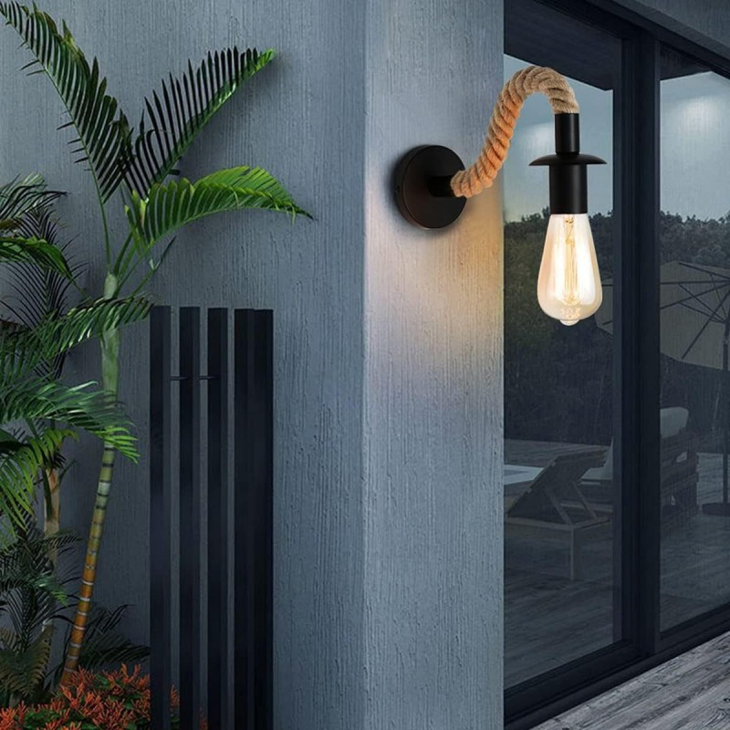 Wall Light Fixture Industrial Retro Rustic Loft Antique Wall Lamp Edison Vintage Pipe Wall Sconce Decorative Fixtures Lighting