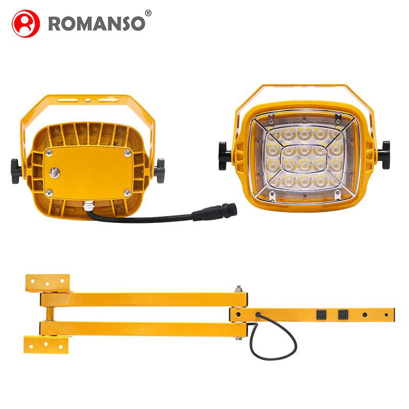 New Product 30W 50W LED Swing Arm Wall Light for Warehouse Loading Dock Lighting with Flexible Arms