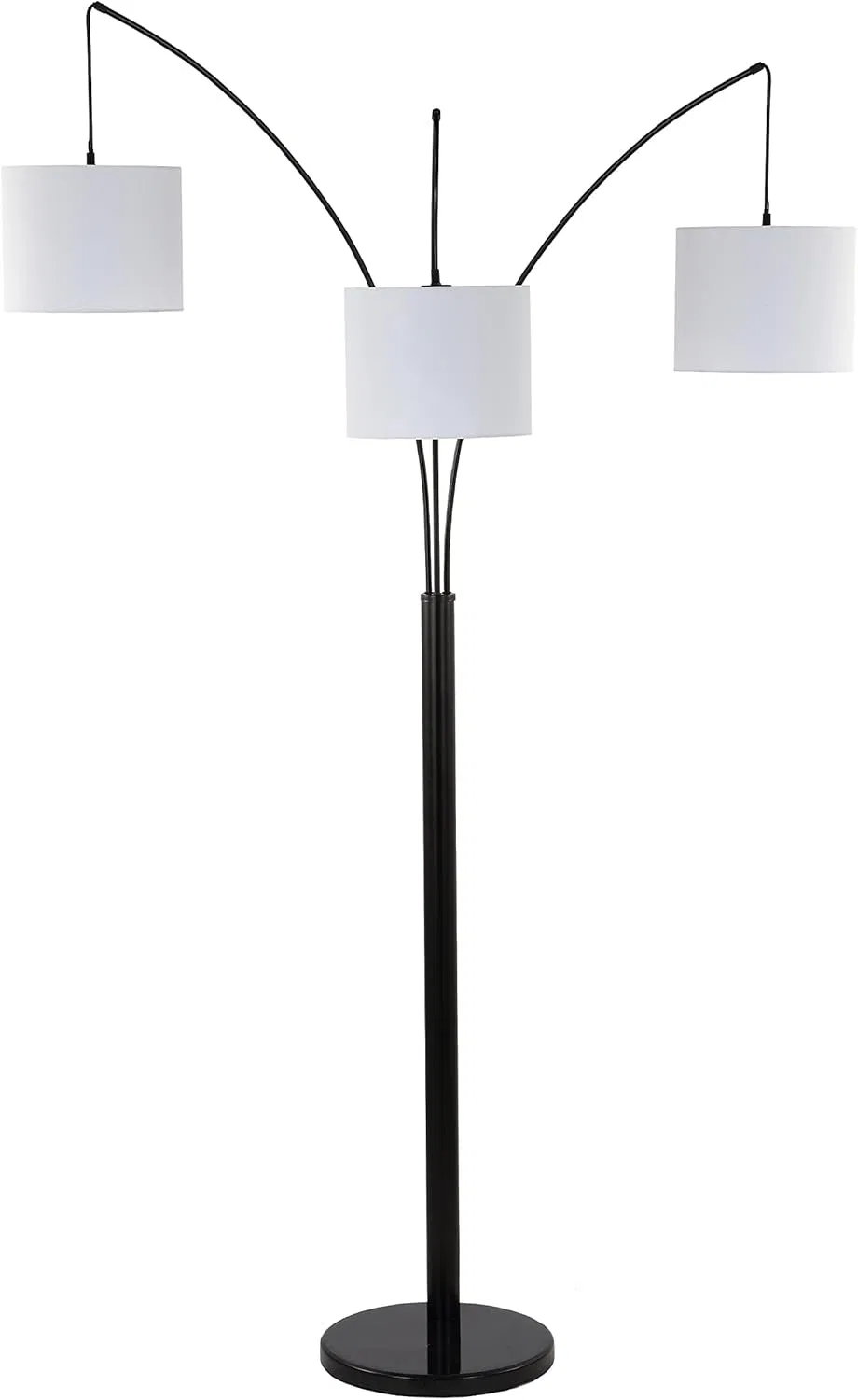 MID Century Modern Head Adjustable Iron LED Arc Contemporary Industrial Oil Rubbed Bronze Floor Lamp