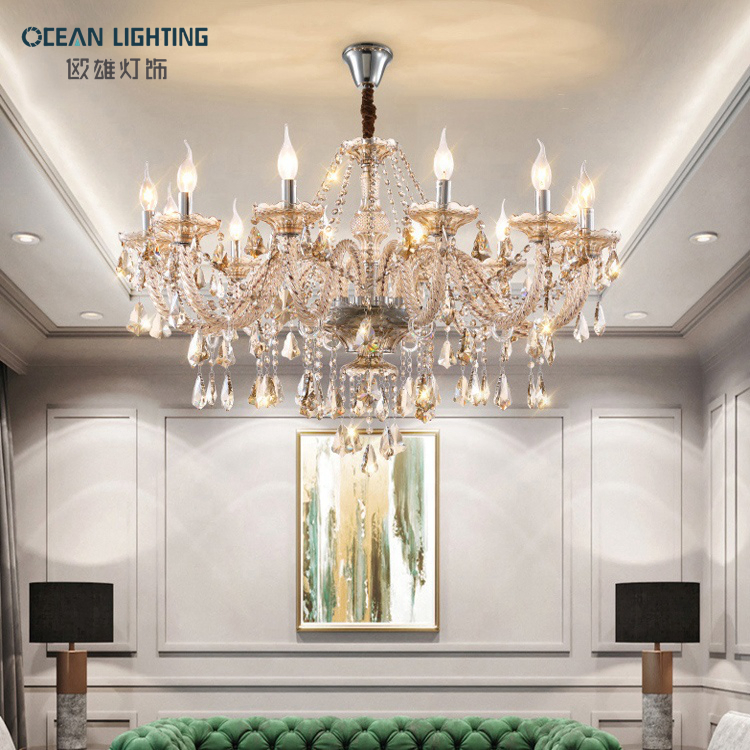 Ocean Interior Decor Modern Luxury Crystal Chandelier Lighting