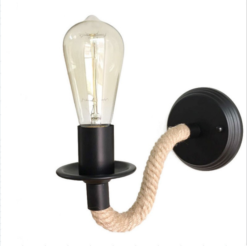 Wall Light Fixture Industrial Retro Rustic Loft Antique Wall Lamp Edison Vintage Pipe Wall Sconce Decorative Fixtures Lighting