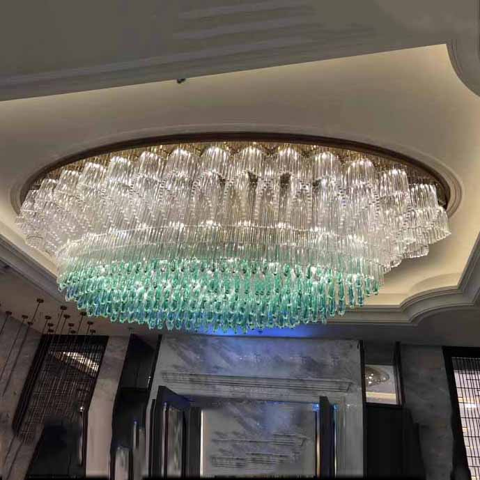 High Quality Post-Modern Villa House Hold Stand Wedding Decor Chrome and crystal Modern Luxury Iron OEM ODM Service Chandelier