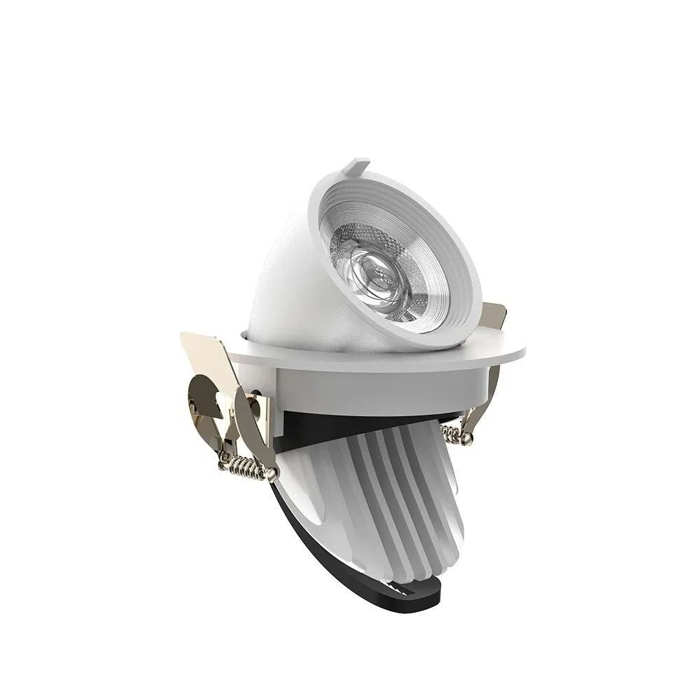 China Recessed Gimbal LED Down Light 10W Anti-Glare Design, Ra>95, 120lm/W Outcut 75-80mm