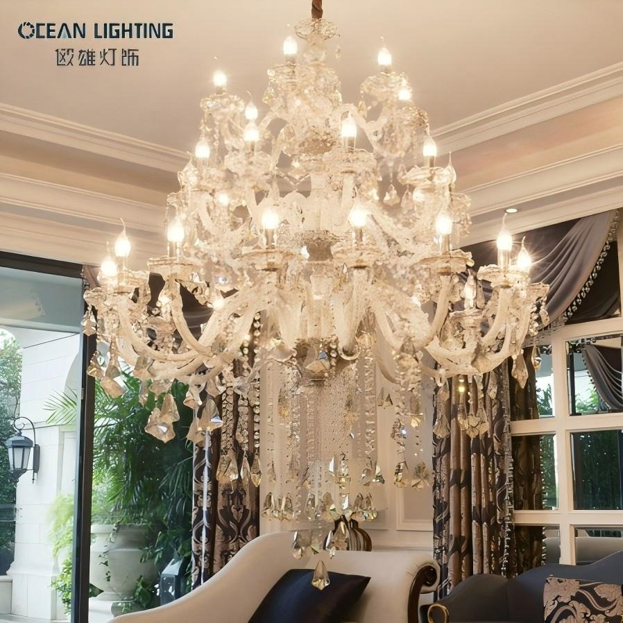 Ocean Interior Decor Modern Luxury Crystal Chandelier Lighting