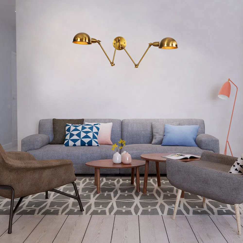 Rh Lighting Rh Industrial Wall Lamp Iron Rocker Retro Loft Swing Arm Lamp (WH-VR-103)