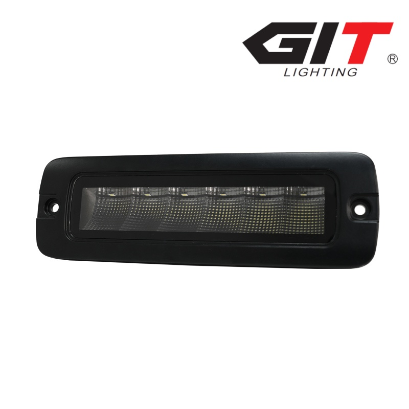 Factory Supply 6" 60W LED Driving Light Pods Flush Mount for UTV SUV RV Car