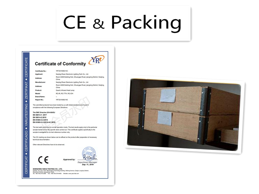 Infrared IR Halogen Tube Lamp Heating Element Pipe Emitter Resistance Bulb Light Industrial Quartz Infrared Heating Emitter for Heating