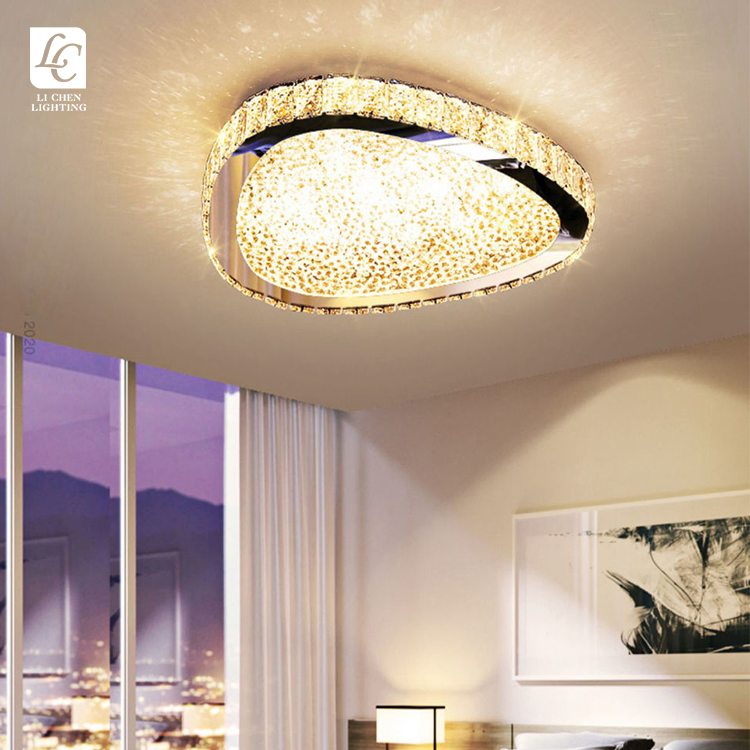 Bedroom Decoration Stainless Steel Flush Mount LED Ceiling Light
