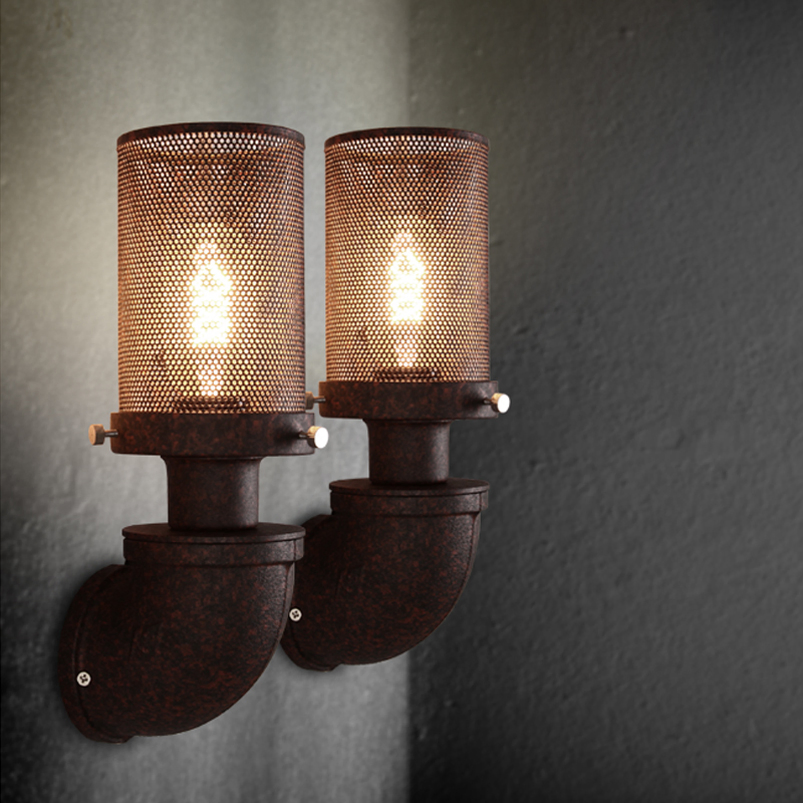 Water Iron Pipe Loft Retro Vintage Industrial Wall Light (WH-VR-44)