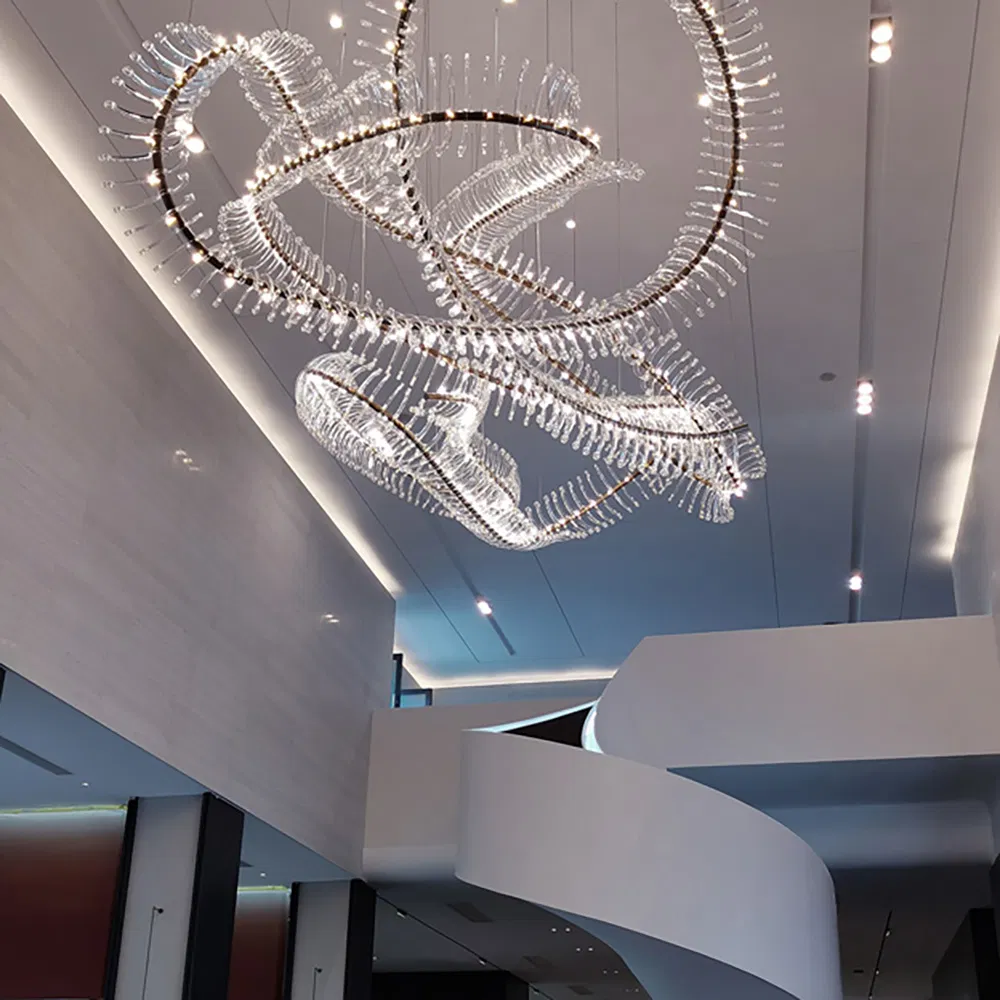 Customized Design Crystal Hotel Modern Luxury Chandelier Pendant Lights for Hotel Villa