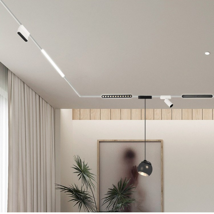 Modern Adjustable Magnetic LED Track Lighting for Stylish Spaces