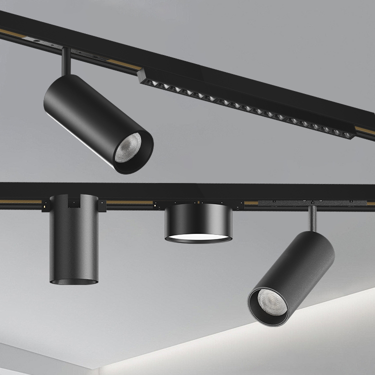 Sleek 5mm Wide Aluminum Magnetic Track Lighting for Museums