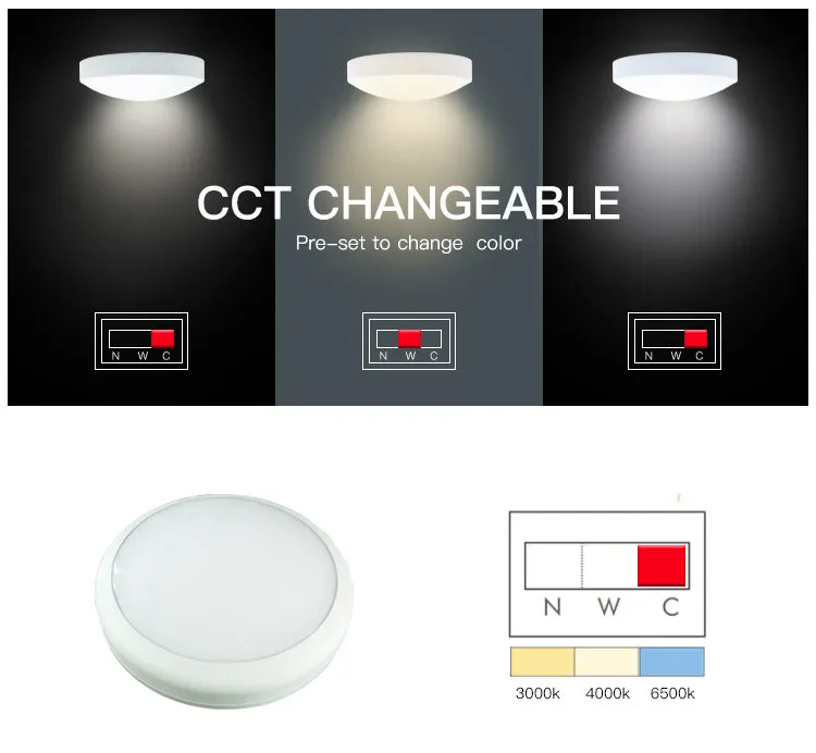 Modern IP66 Flush Mount LED Ceiling Lamp