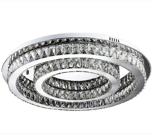 Crystal Chandelier Pendant Light China Sample Available Modern Designed Round Luxury K9 Crystal Chandelier Ring Changing Color LED Chandelier Nordic