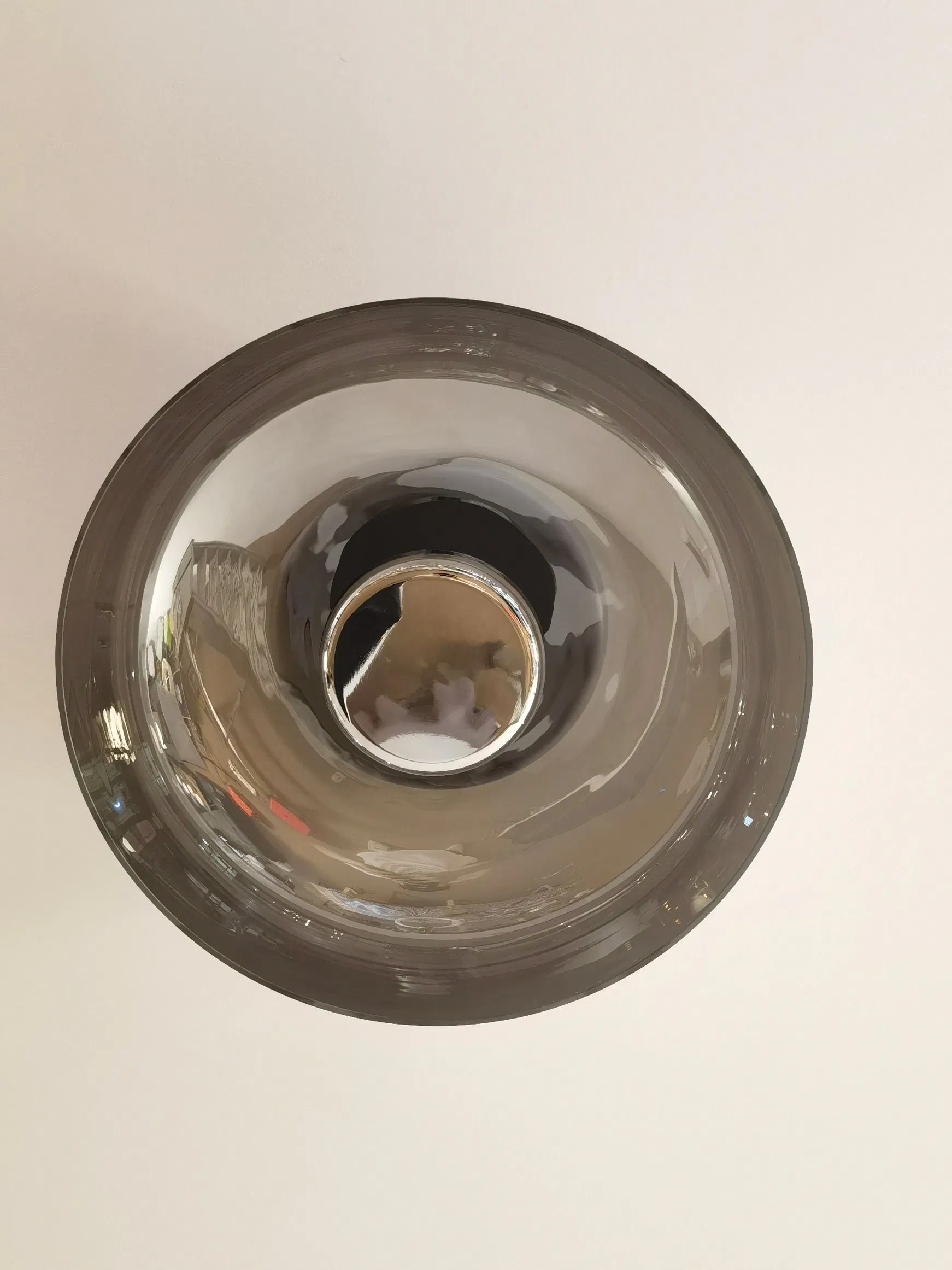 Marine Cruise Ship Oceanview Room Inside Room Suite Flush Mount Smoke Glass Ceiling Light Fixture Designer Luxury Lighting Ceiling Lamps for Bedroom