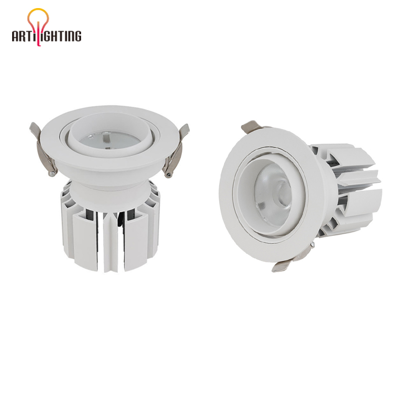 Dimmable Tunable Gimbal LED Downlight Angle Adjustable 4inch 40W 3-Inch 35W Retrofit Downlight COB CREE Epistar LED with Isolated Driver CE RoHS