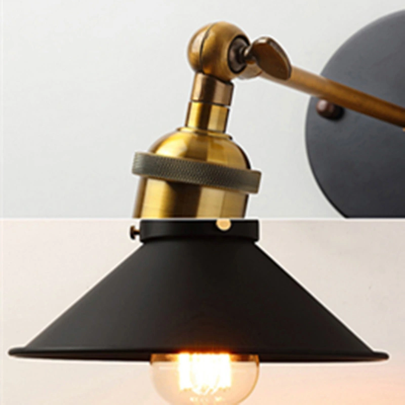 Retro Loft Industrial Wall Lamp Black E27 Vintage Sconces Wall Lamp Industrial Lighting (Wh-VR-14)