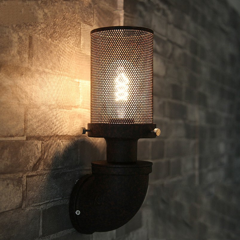 Water Iron Pipe Loft Retro Vintage Industrial Wall Light (WH-VR-44)