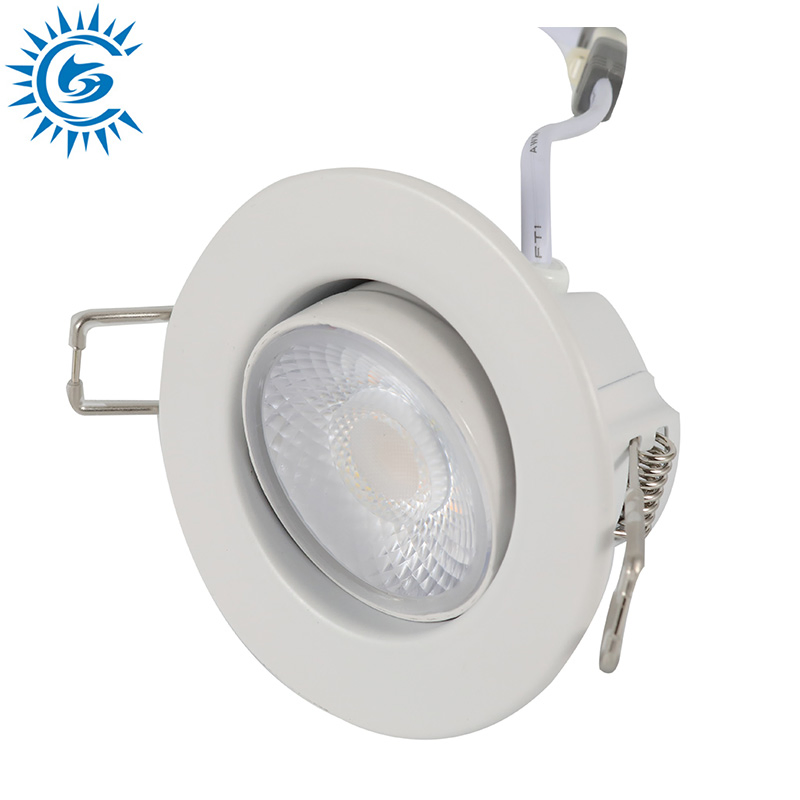 5W 6W 7W 8W 10W 3CCT IP65 Dimmable Indoor LED Gimbal Recessed Lighting Downlight