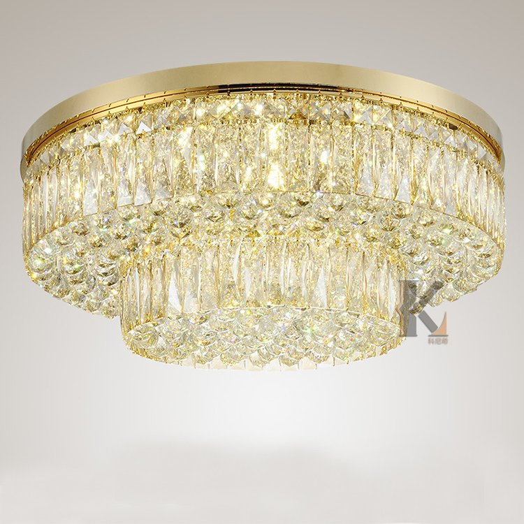Konig Lighting China Modern Crystal Flush Mount Ceiling Light for Hotel Home