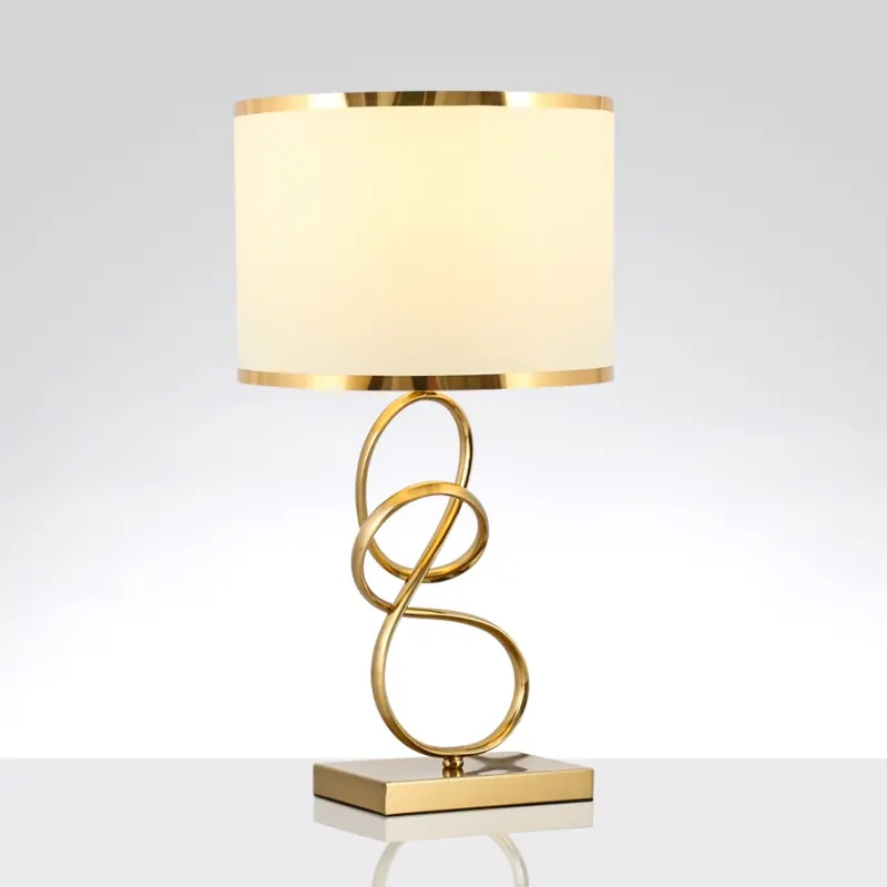 Elegant Art Deco Round Bedside Table Lamp for Modern Interiors