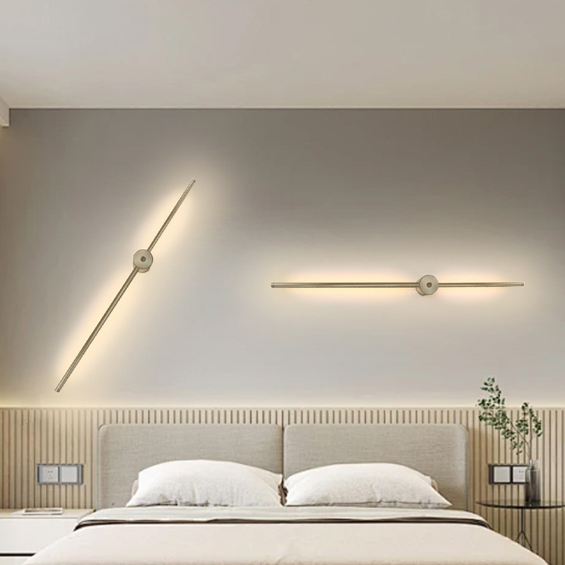 Long Swing Arm LED Wall Lamp Gold PLA Bald Eagle Night Wall Lamp/Home Decor