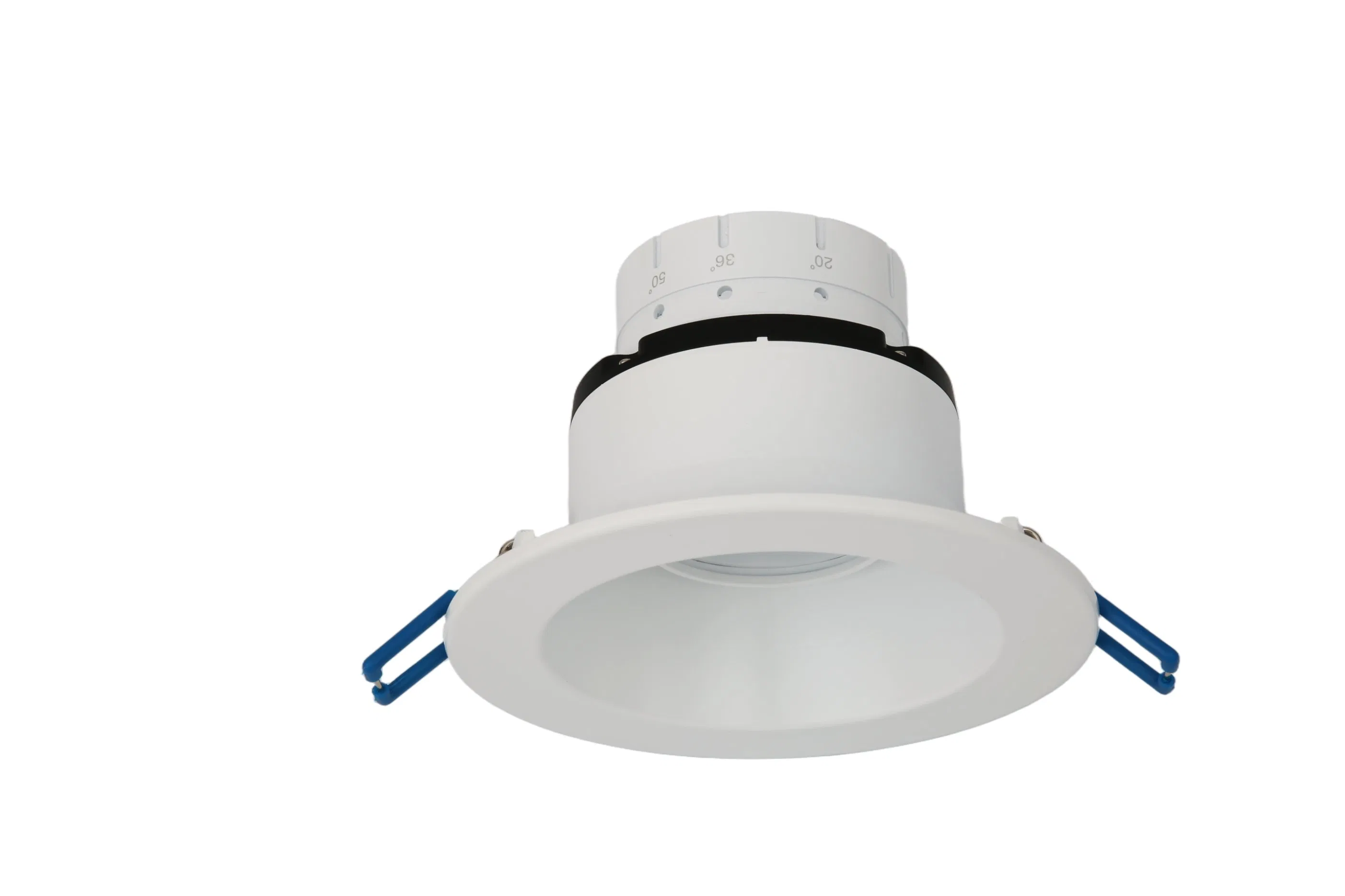 2025 LED COB Directional 4inch Round Gimbal Down Lights Recessed Ceiling Can Lights Factory Price Low Glare Dimmable Smart Rgbcw IP54 Ledil Lens Interchangeable