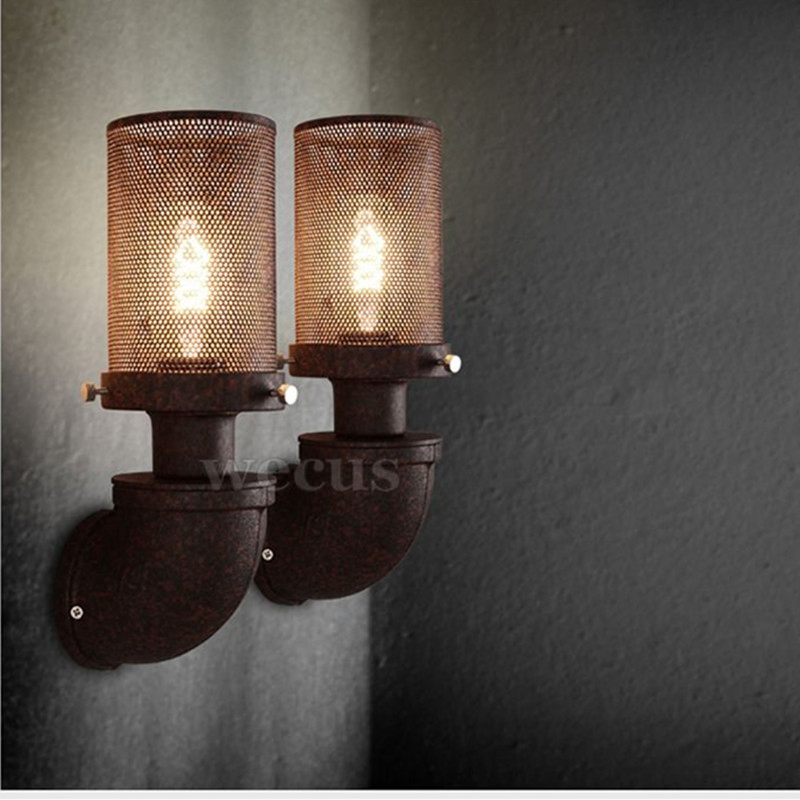 Water Iron Pipe Loft Retro Vintage Industrial Wall Light (WH-VR-44)
