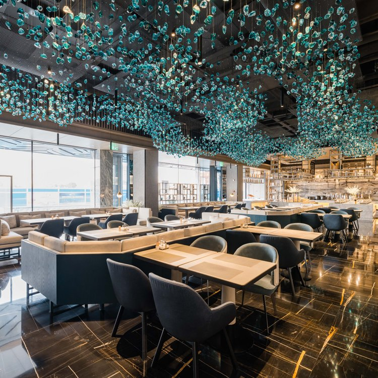 Luxury Style Indoor Decoration Hotel Lobby Staircase Villa LED Modern Ring Crystal Chandelier