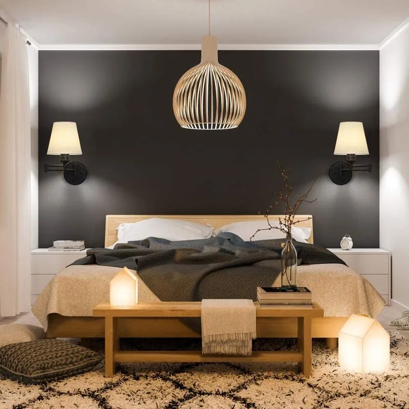 Wall Light Black Swing Arm Wall-Mounted Lamps